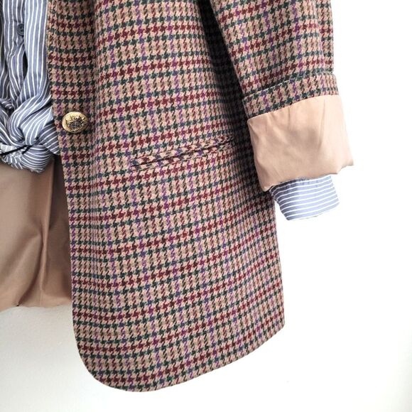 VTG Sag Harbor tweed wool blazer jacket - Picture 5 of 12